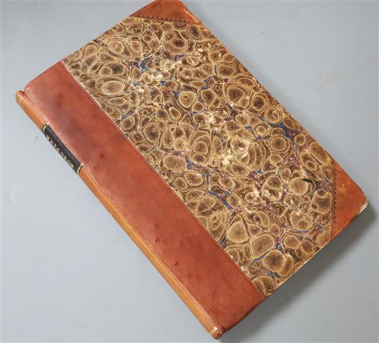 RICHBOROUGH: Battely, Joanne - Antiquitates Rutupinae [Antiquities of Richborough], 1st edition, rebound half calf,